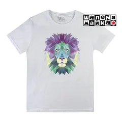 Лев Геометрия белая